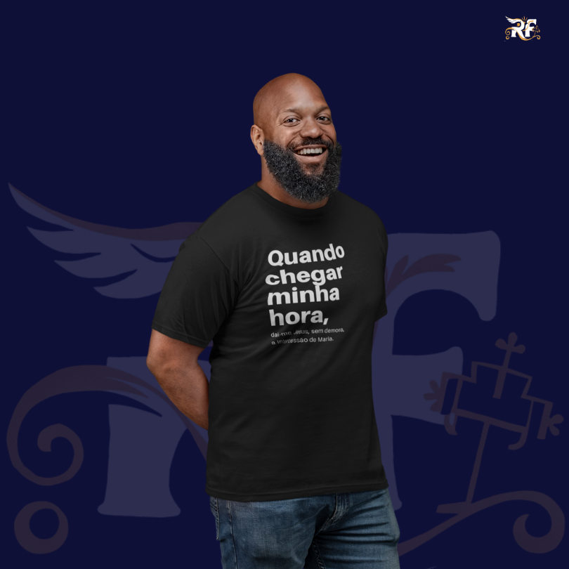 CAMISETA - QUANDO CHEGAR MINHA HORA (PLUS SIZE QUALITY)