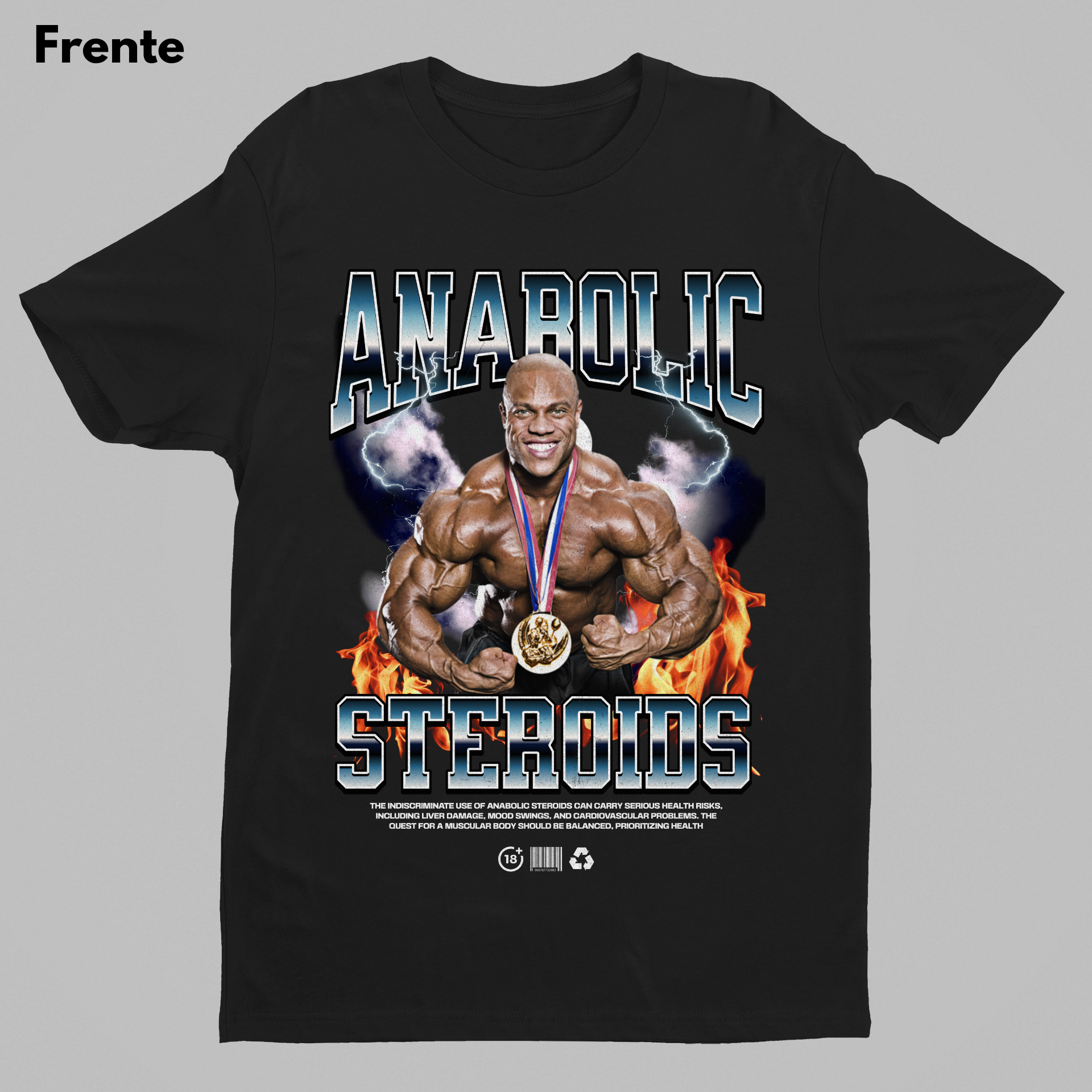 Nome do produto: Estampa Frente - Anabolic Steroids