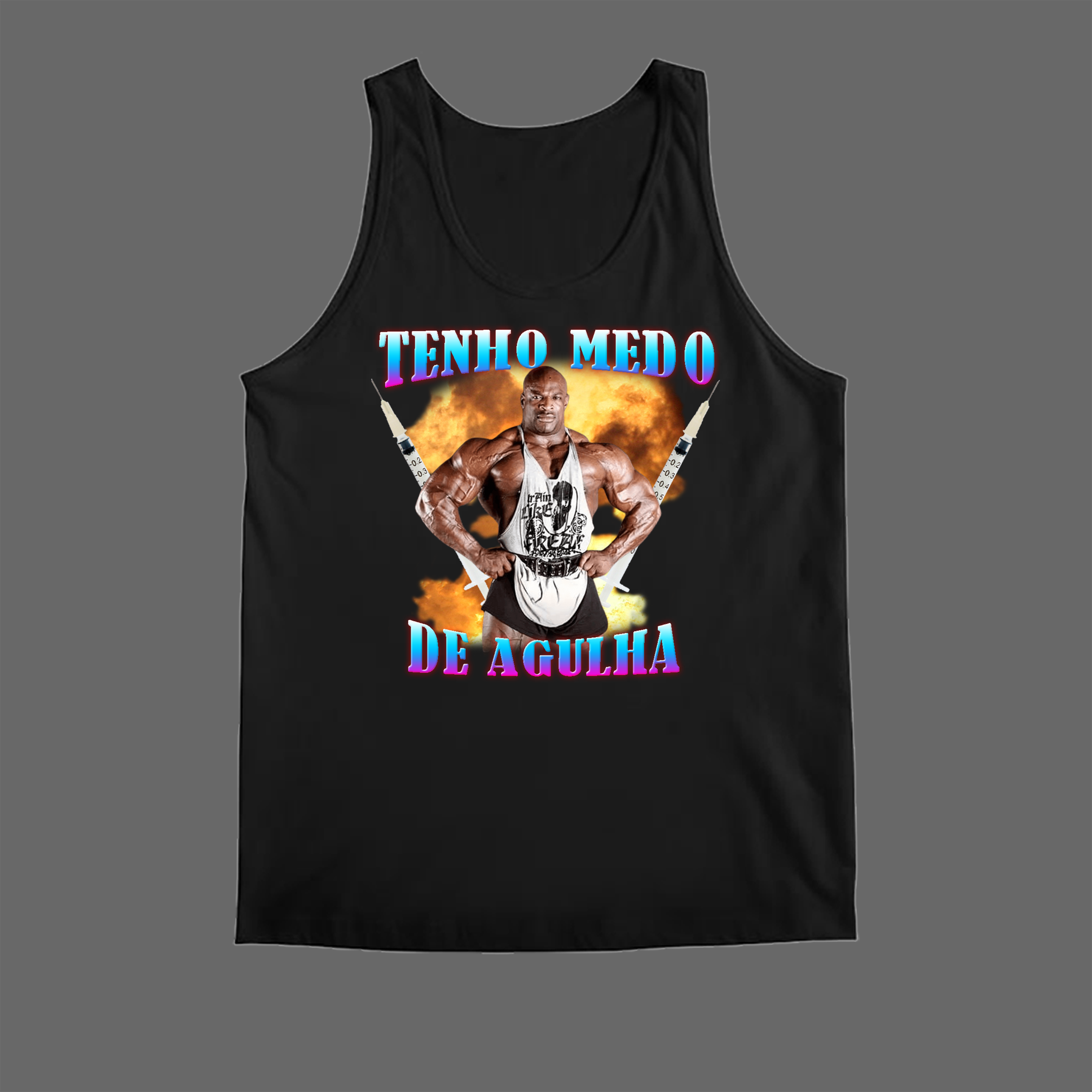 Nome do produto: Regata - Tenho Medo de Agulha