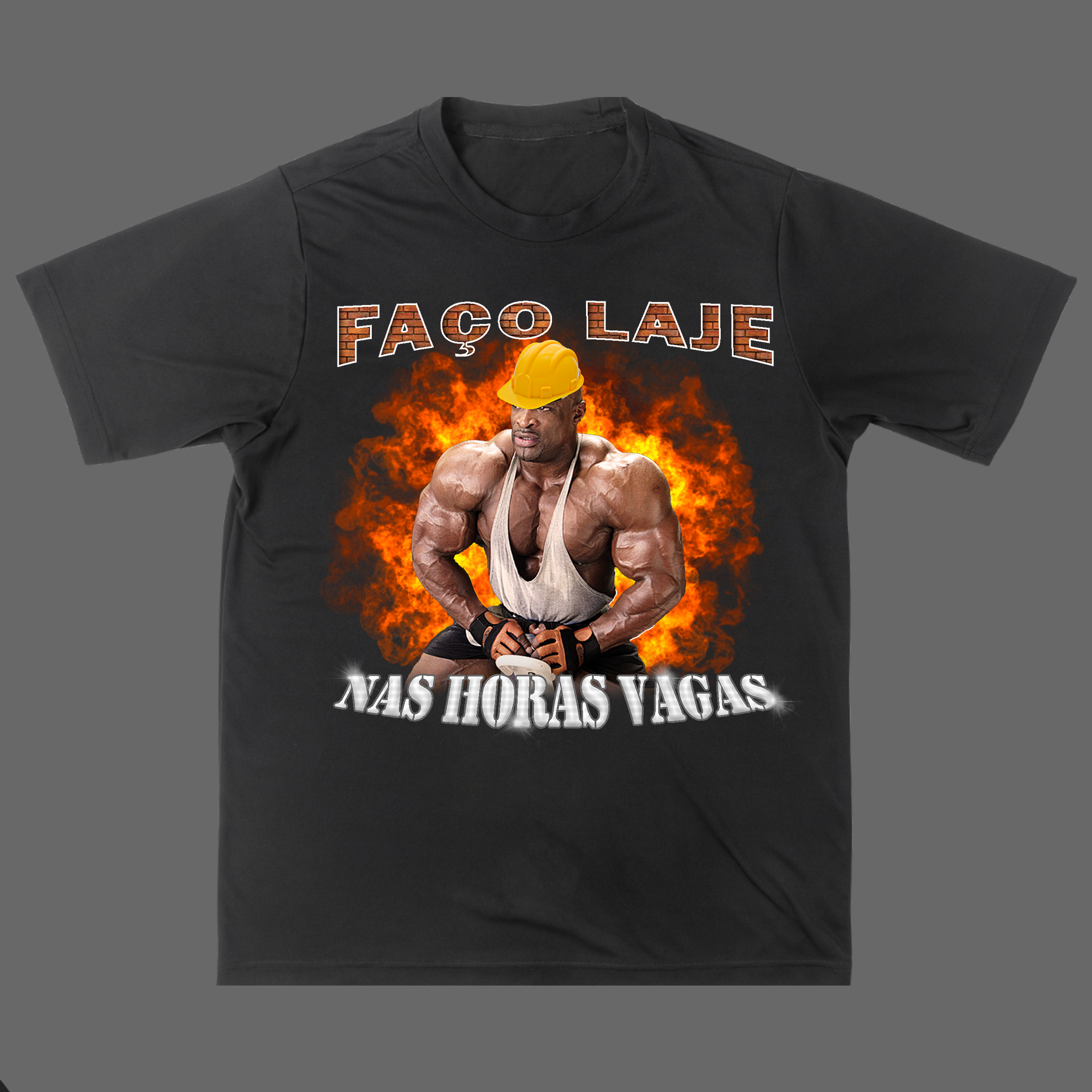 Nome do produto: Camisa - Faço Laje nas Horas Vagas