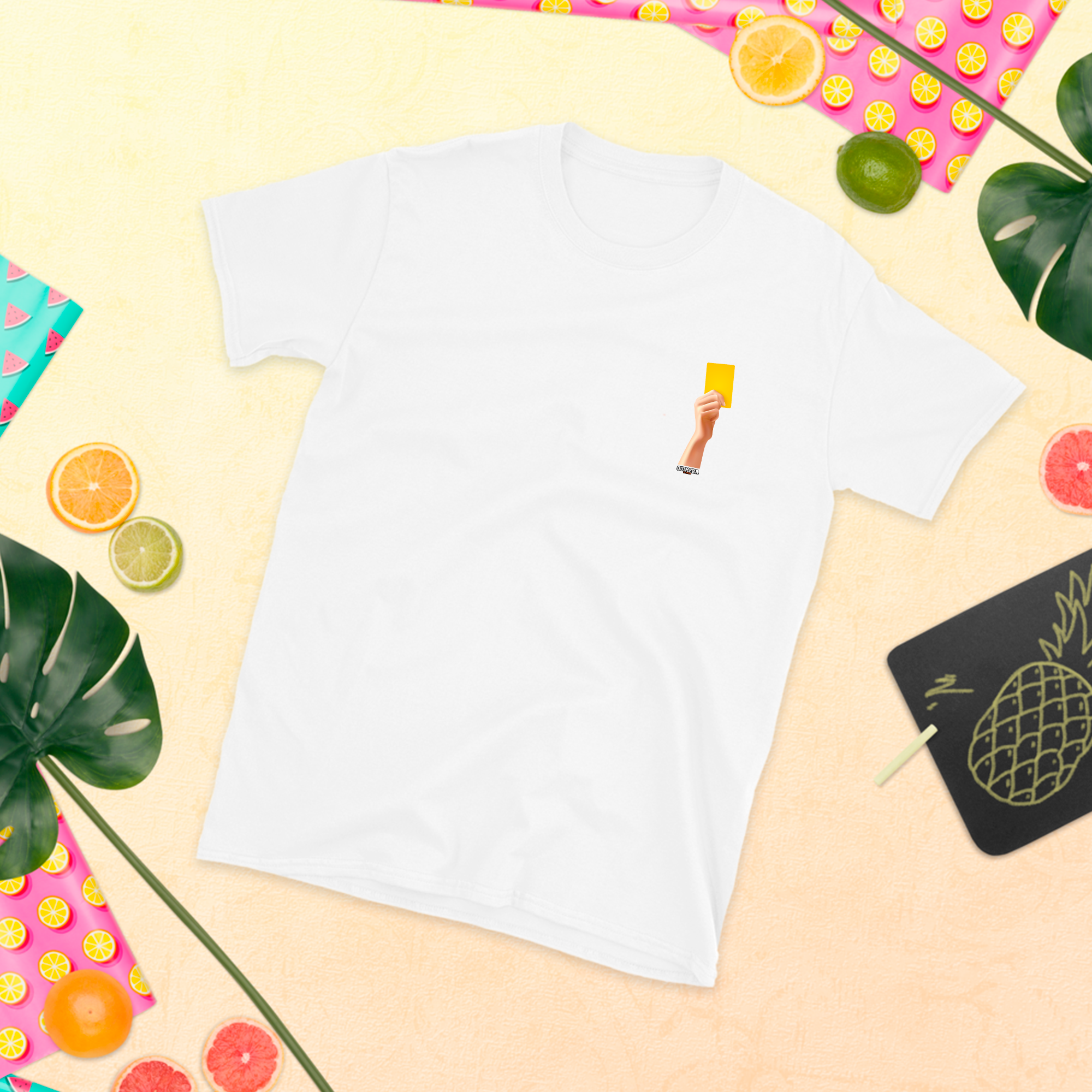 Nome do produto: Camiseta / Cartão Amarelo