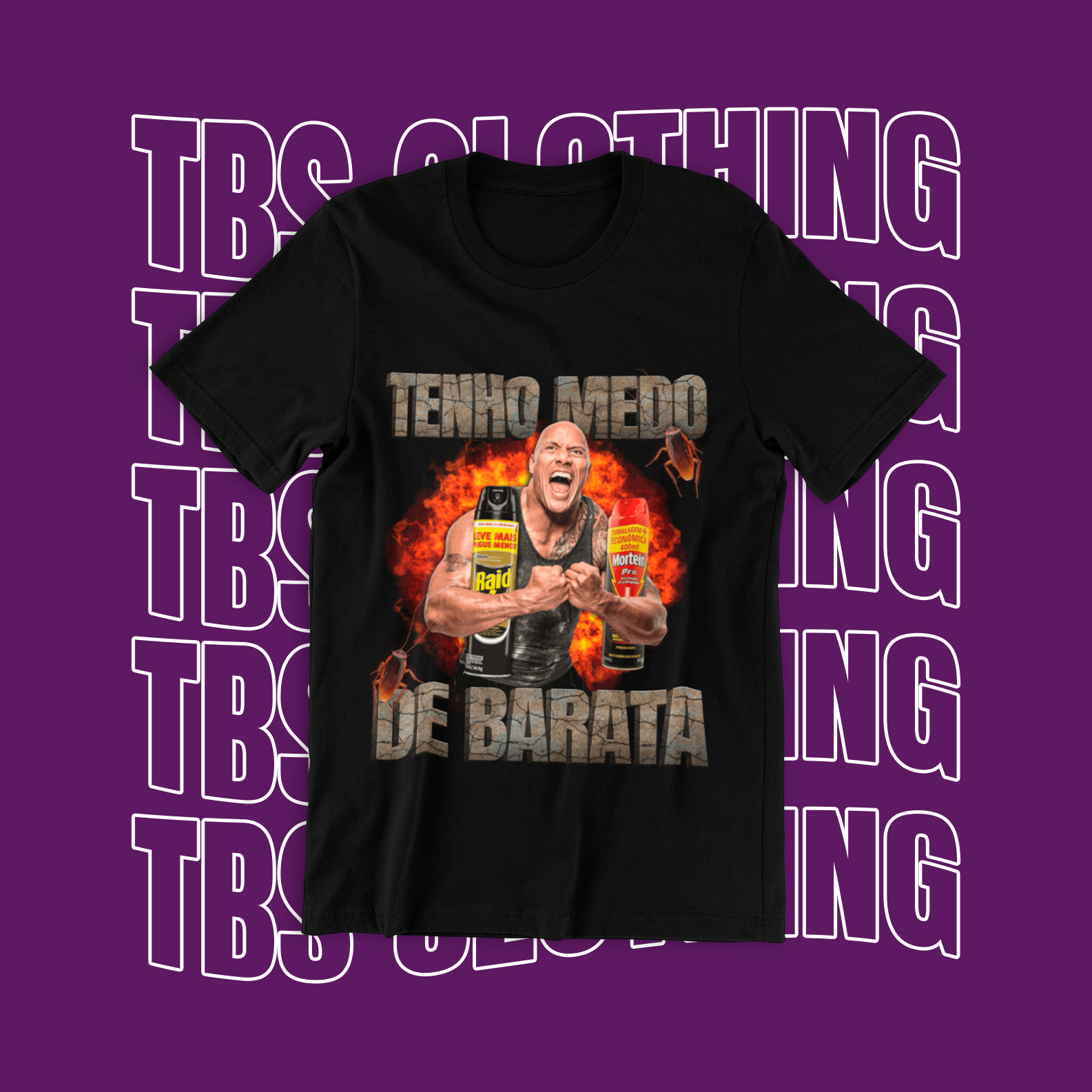 Nome do produto: Tenho medo de barata 