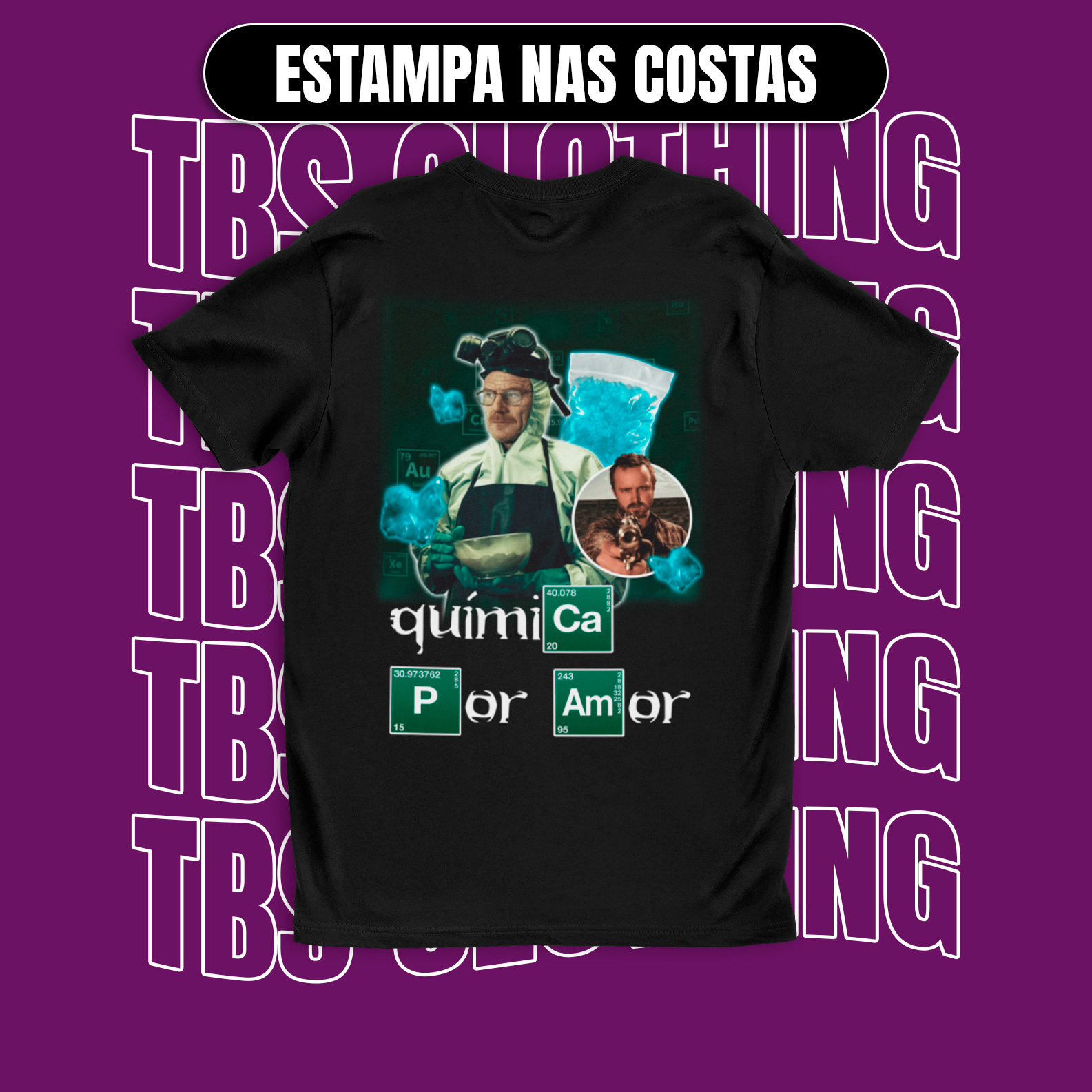 Nome do produto: (Estampa nas costas) Química por amor