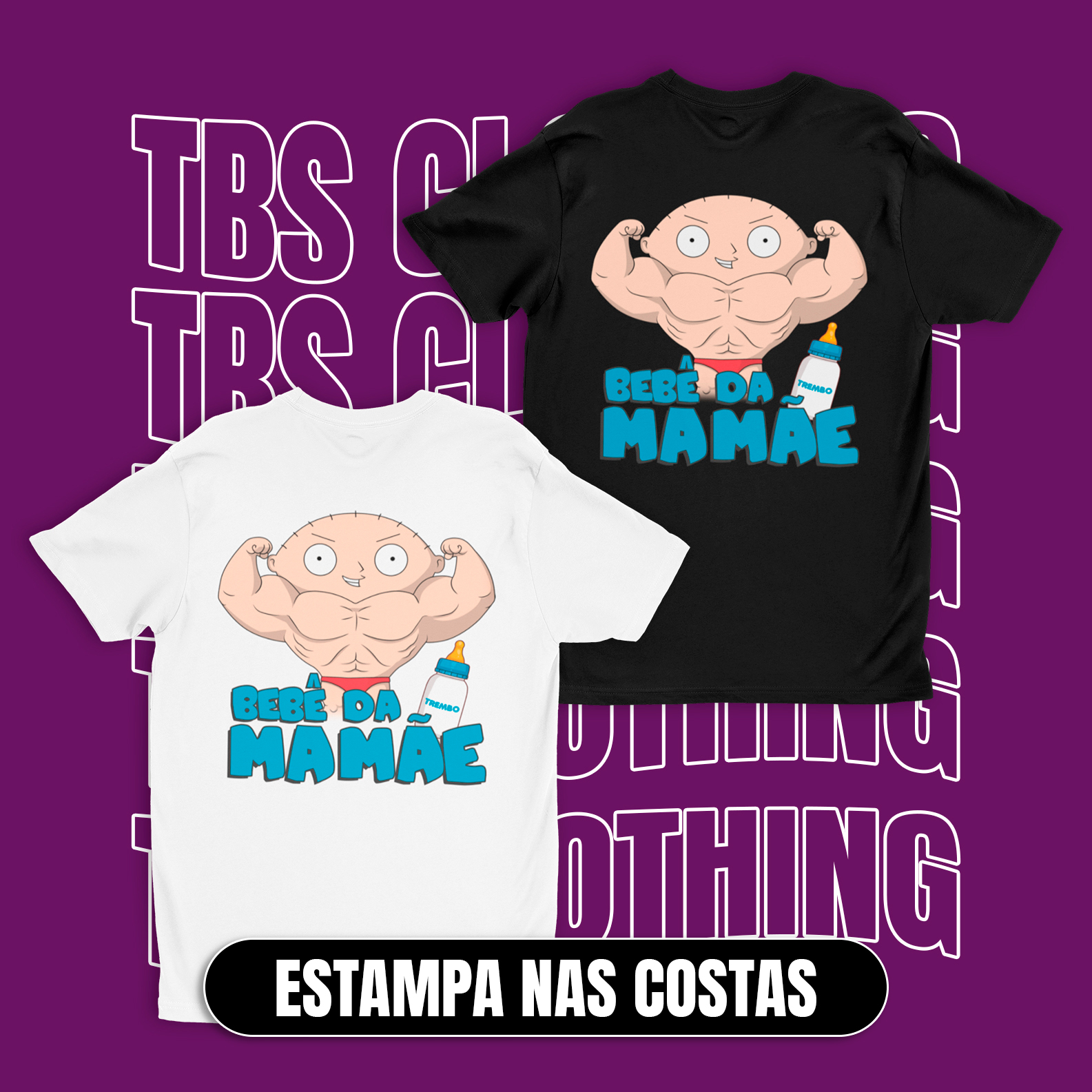 Nome do produto: (Estampa nas costas) Bebê da mamãe