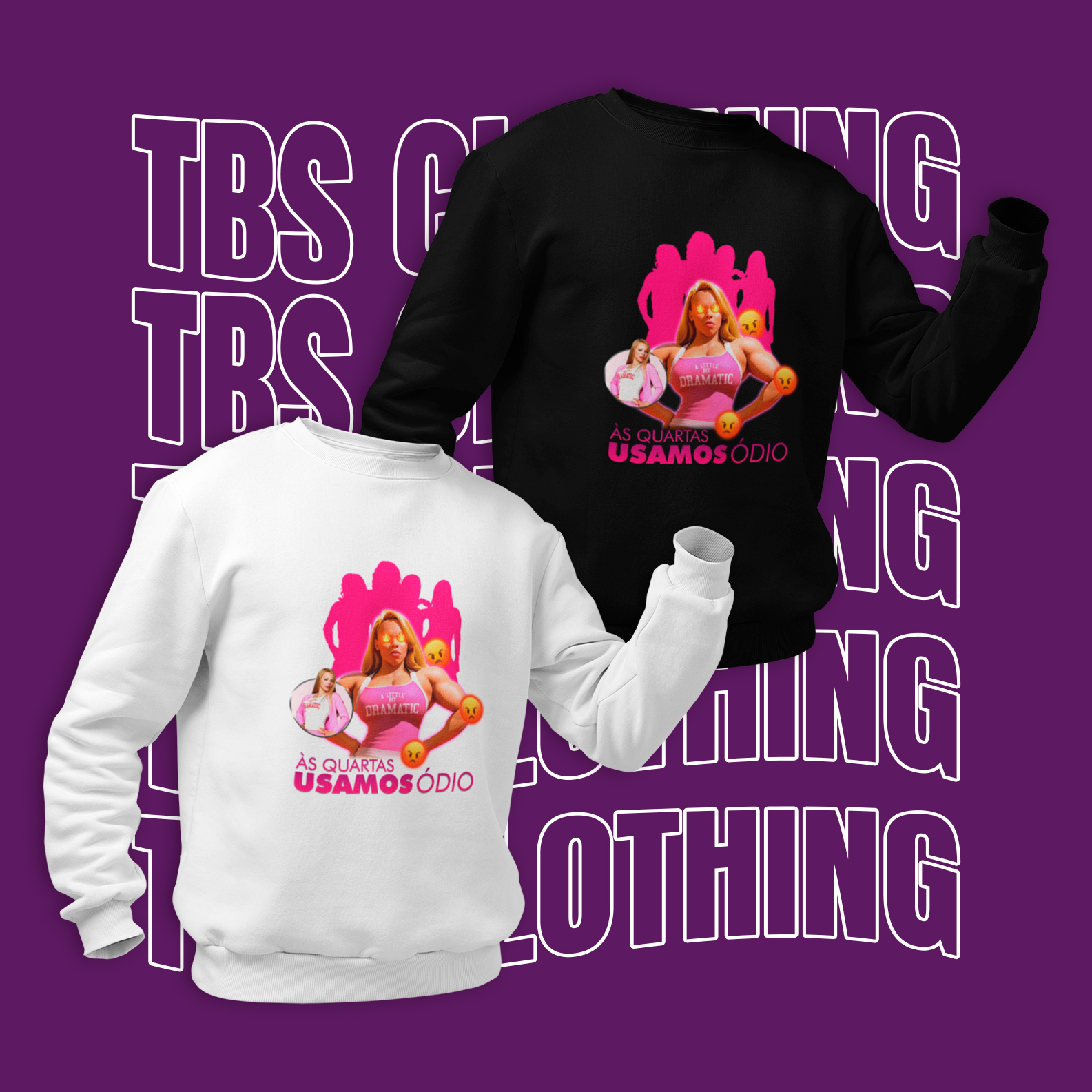 Nome do produto: Às quartas usamos ódio (Moletom)