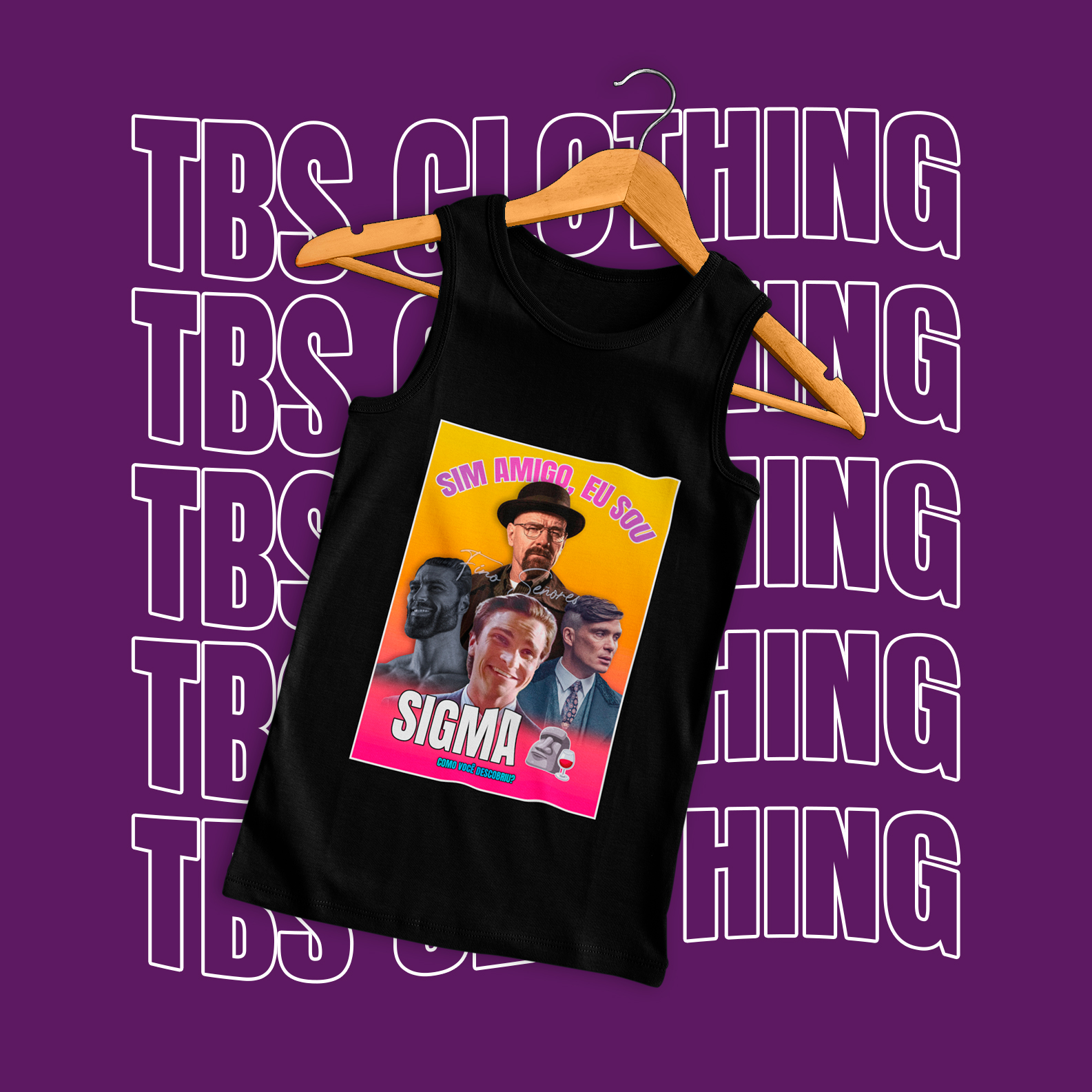 Nome do produto: Sim amigo, eu sou SIGMA! (Regata)