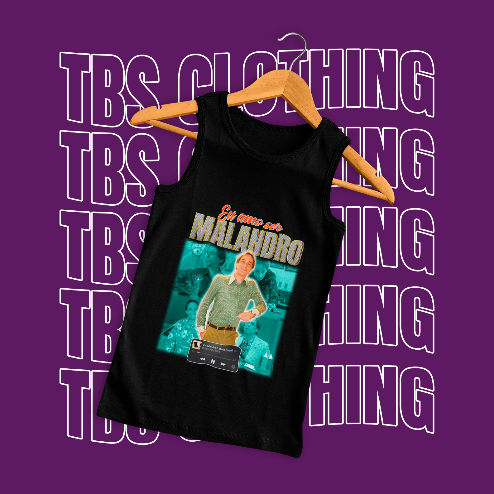 Nome do produto: Eu amo ser malandro (Regata)