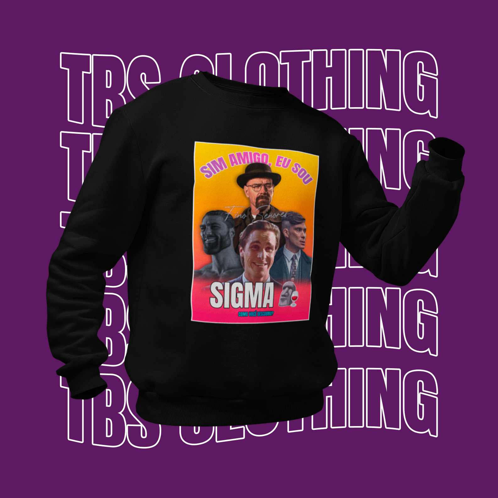 Nome do produto: Sim amigo, eu sou SIGMA! (Moletom)
