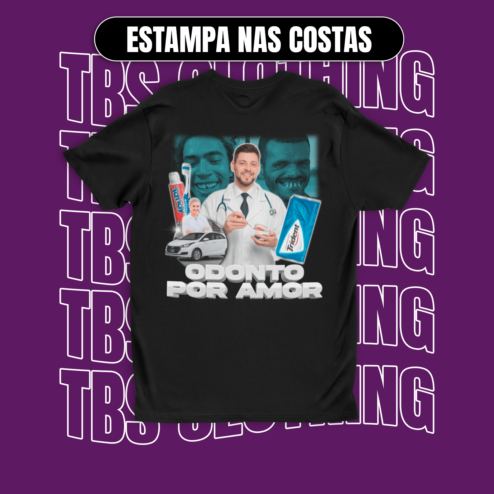 Nome do produto: (Estampa nas costas) Odonto por amor