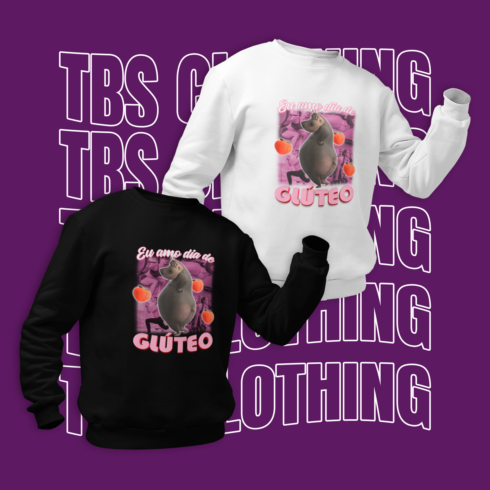 Nome do produto: Eu amo dia de glúteo (Moletom)
