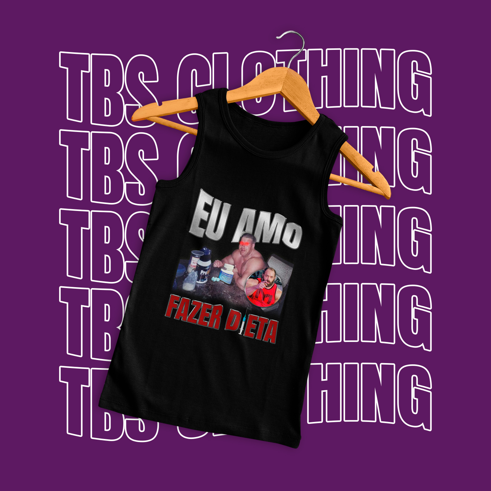 Nome do produto: Eu amo fazer dieta (Regata)