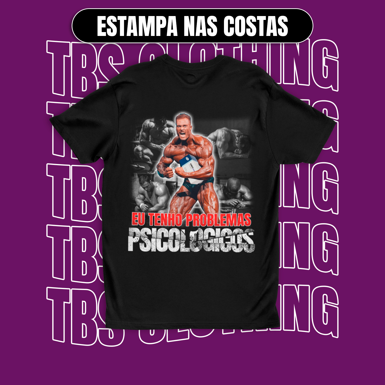Nome do produto: (Estampa nas costas) Problemas psicológicos