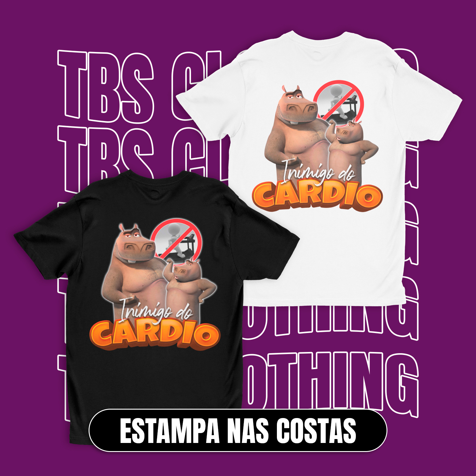 Nome do produto: (Estampa nas costas) Inimigo do cardio
