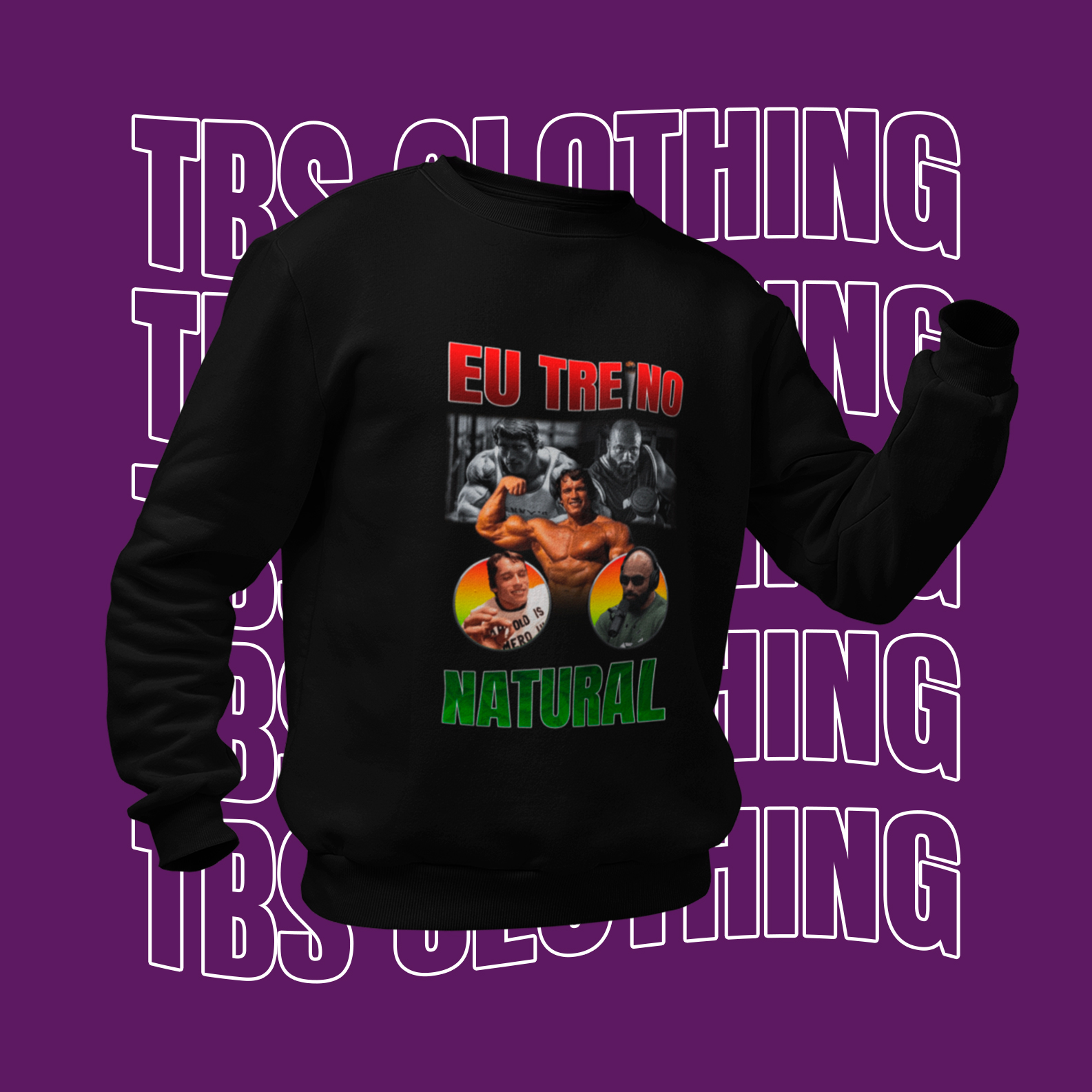 Nome do produto: Eu treino natural (Moletom)
