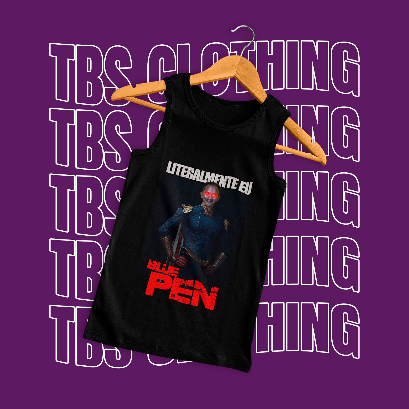 Nome do produto: Regata - Literalmente eu (Blue Pen)