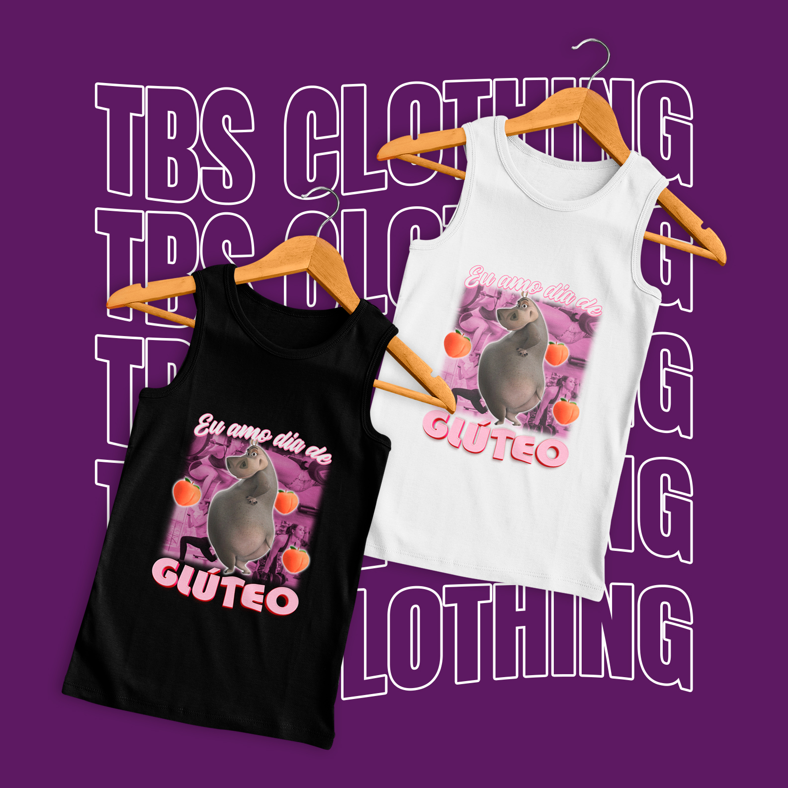 Nome do produto: Eu amo dia de glúteo (Regata)