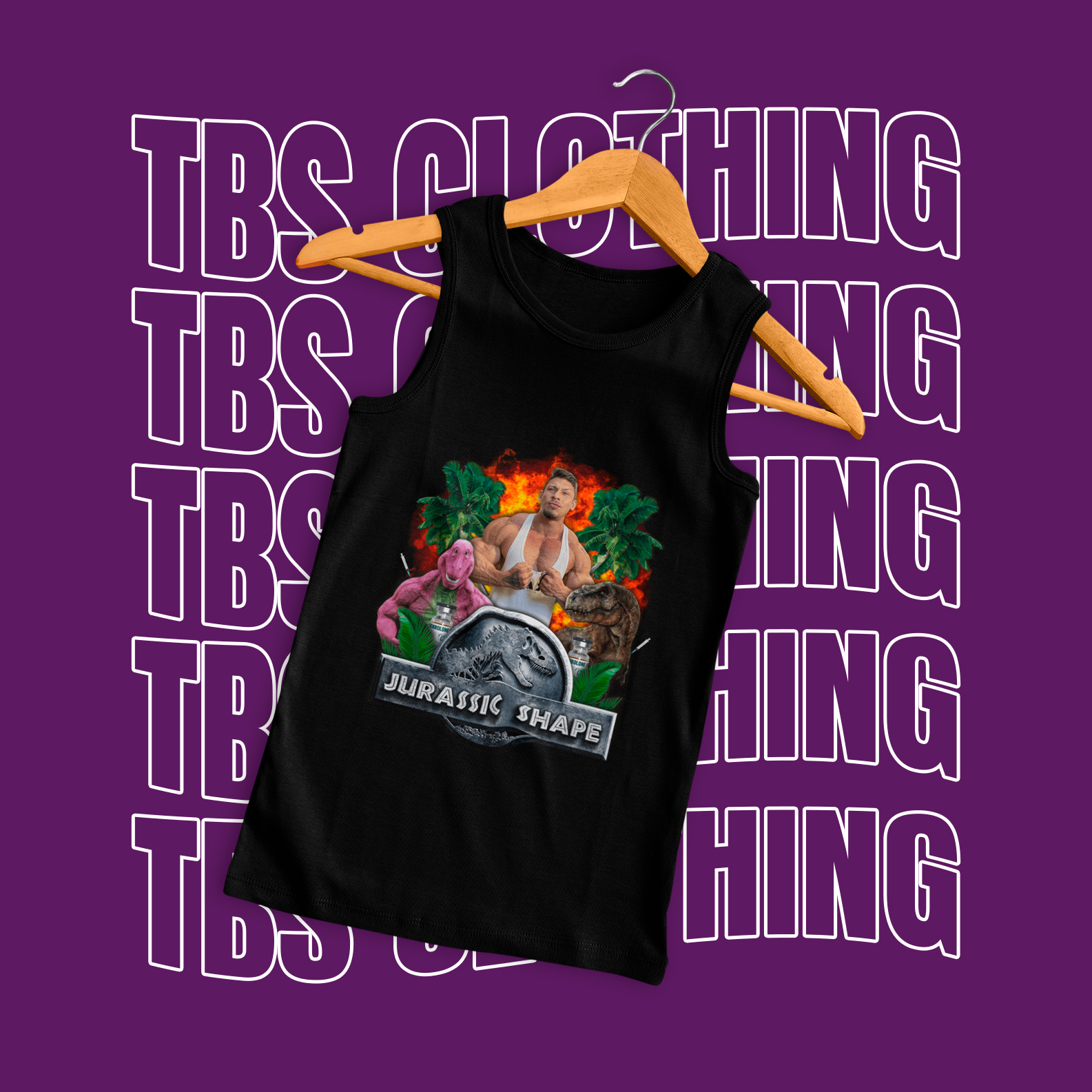 Nome do produto: Jurassic Shape (Regata)