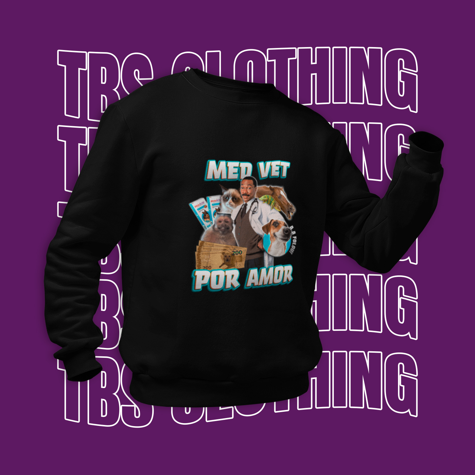 Nome do produto: Med vet por amor (Moletom)