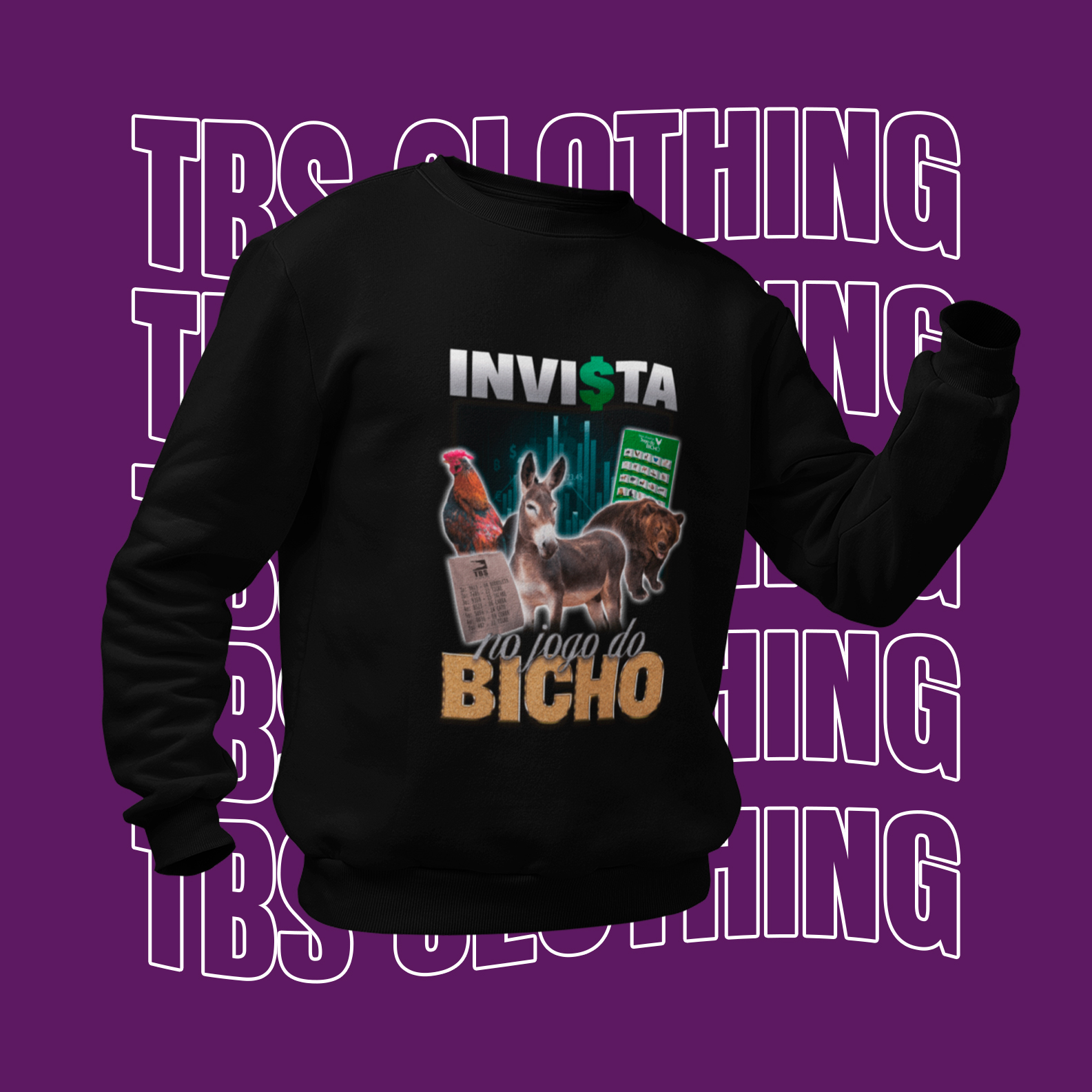 Nome do produto: Invista no jogo do bicho (Moletom)