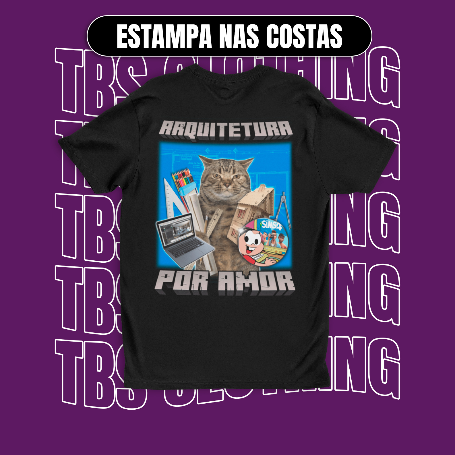 Nome do produto: (Estampa nas costas) Arquitetura por amor