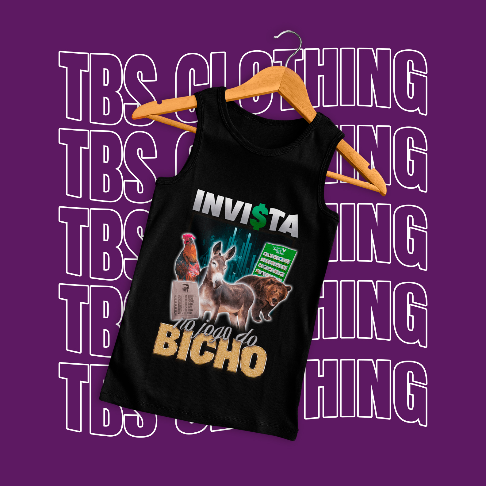 Nome do produto: Invista no jogo do bicho (Regata)