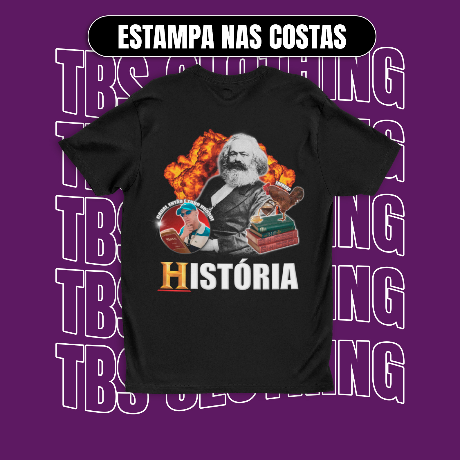 Nome do produto: (Estampa nas costas) História 