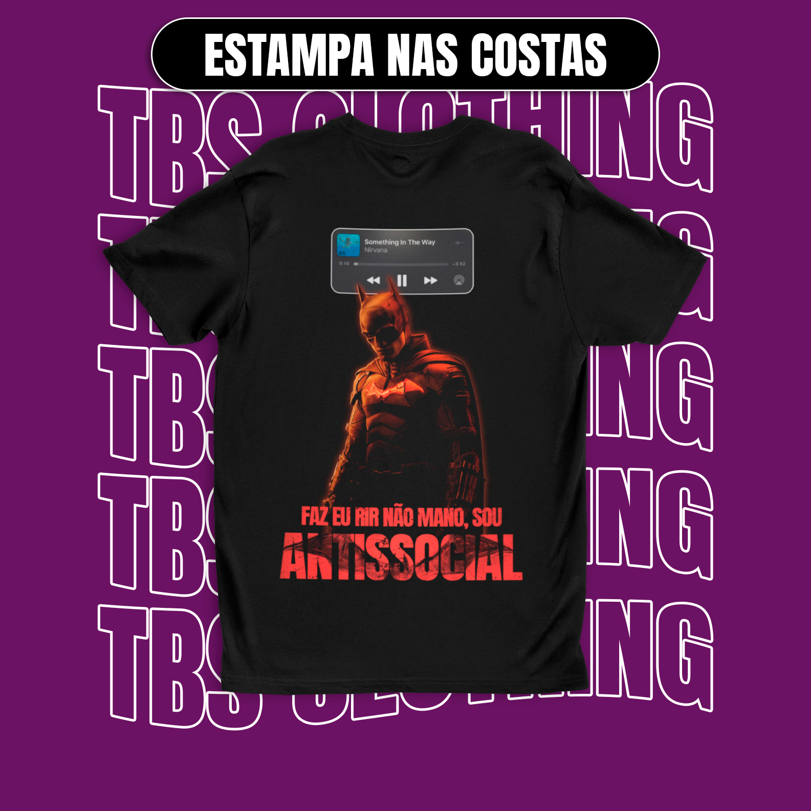 Nome do produto: (Estampa nas costas) Sou antissocial