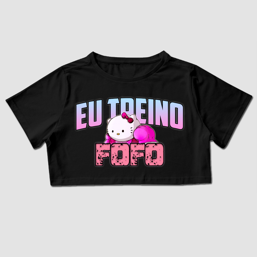 Nome do produto: Cropped RestPause - Eu treino fofo