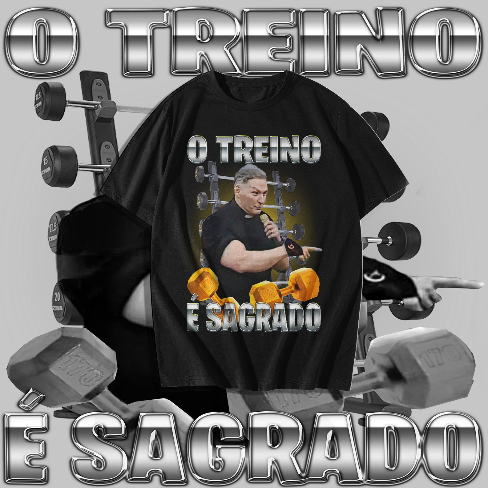 Nome do produto: Camiseta o Treino é sagrado