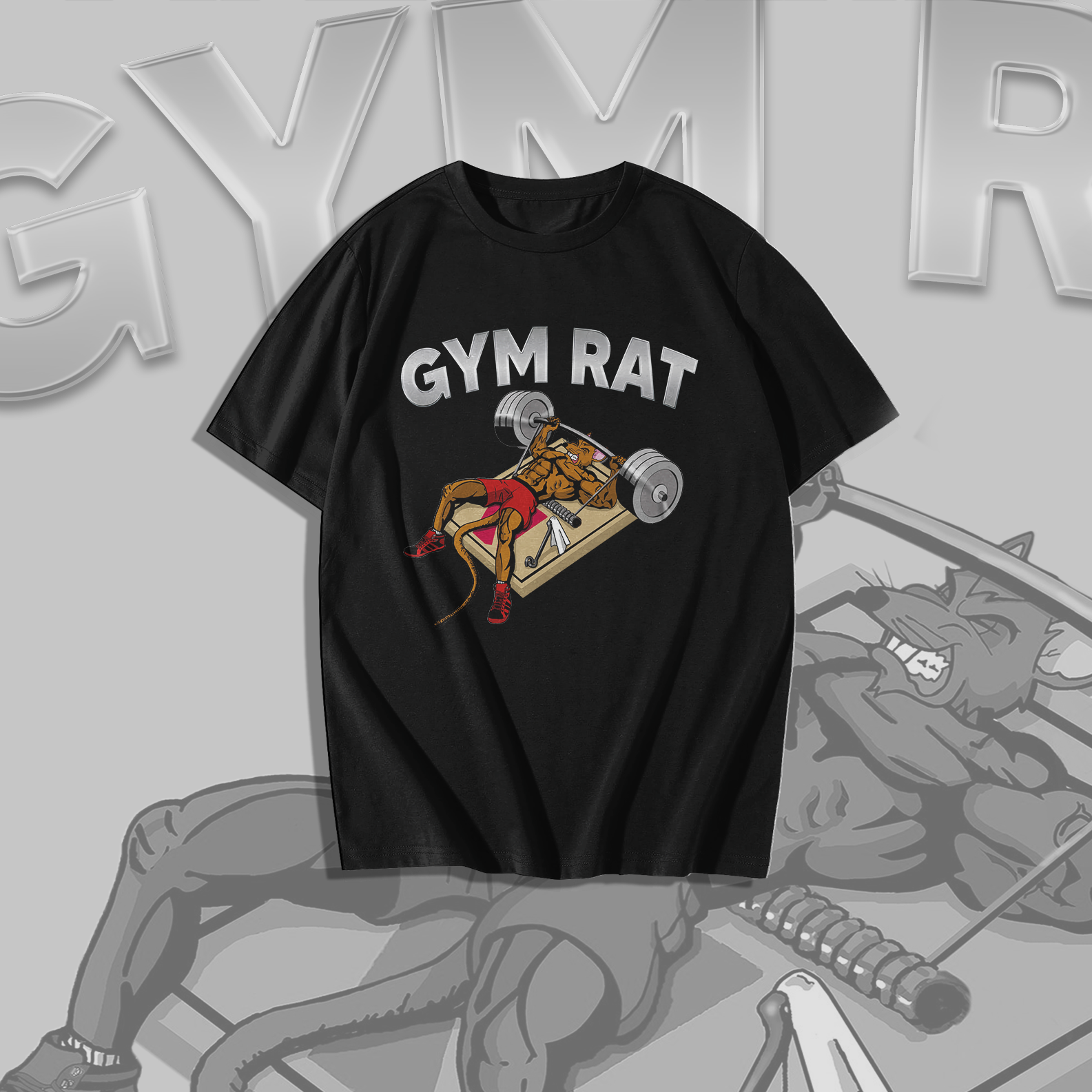 Nome do produto: Camiseta Gym Rat