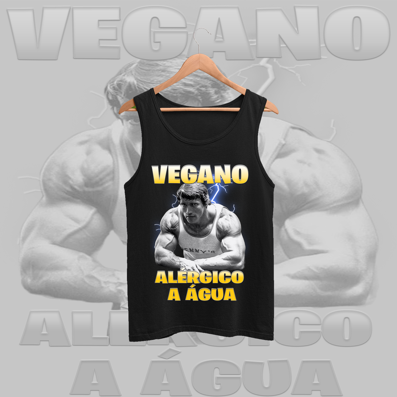 Nome do produto: Regata - Vegano alérgico a agua 
