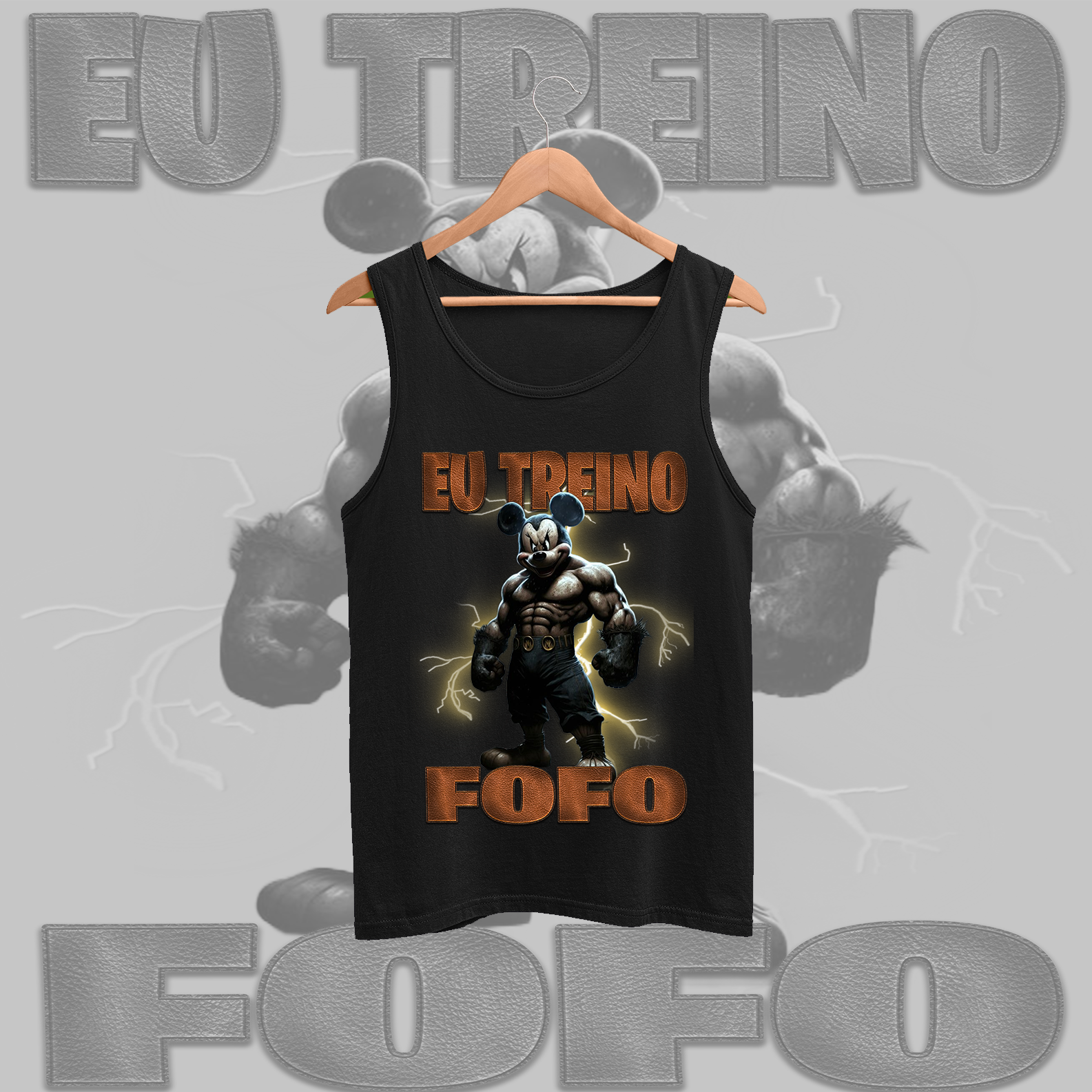 Nome do produto: Regata - Eu treino fofo