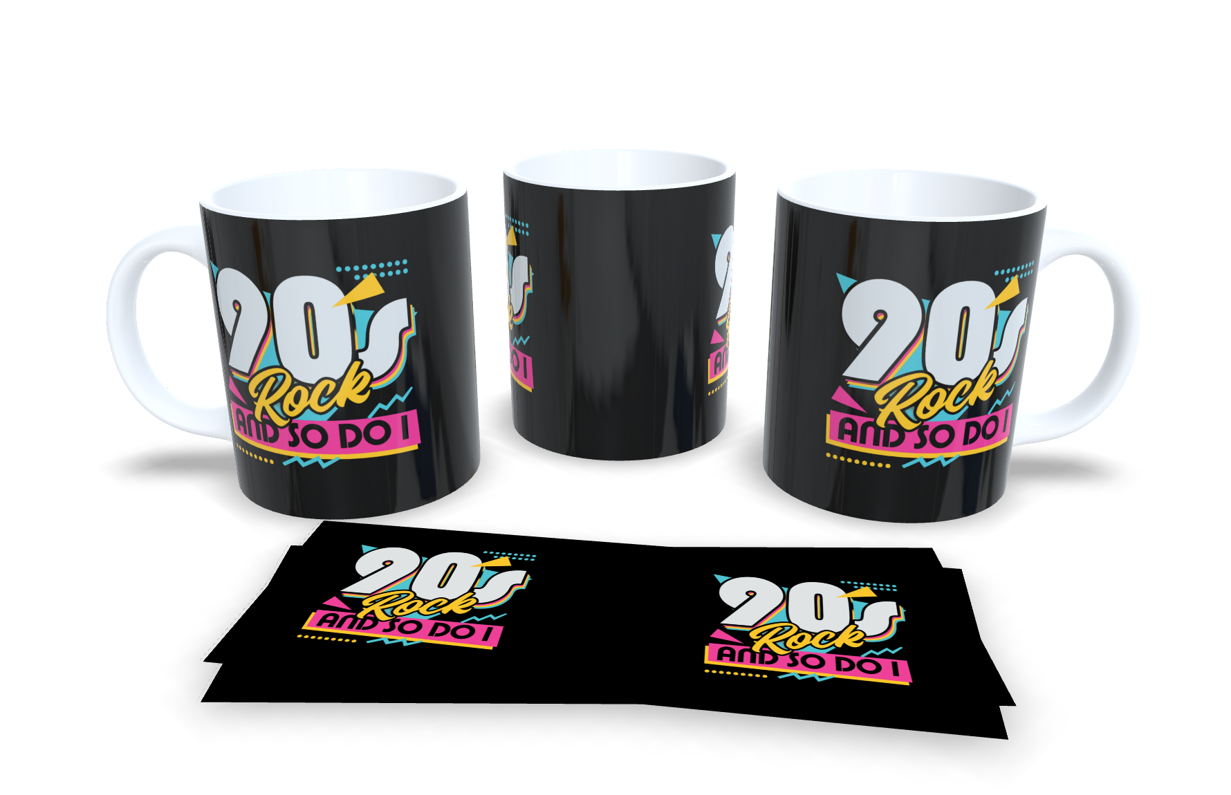 Caneca Rock Anos 90 Rockeiro