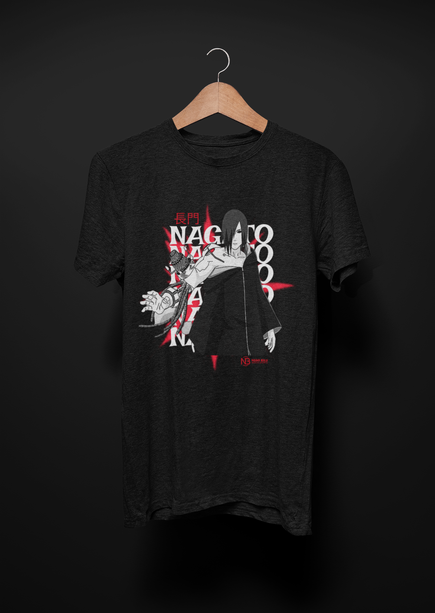 Nome do produto: CAMISETA NAGATO - AKATSUKI ORIGINAL 