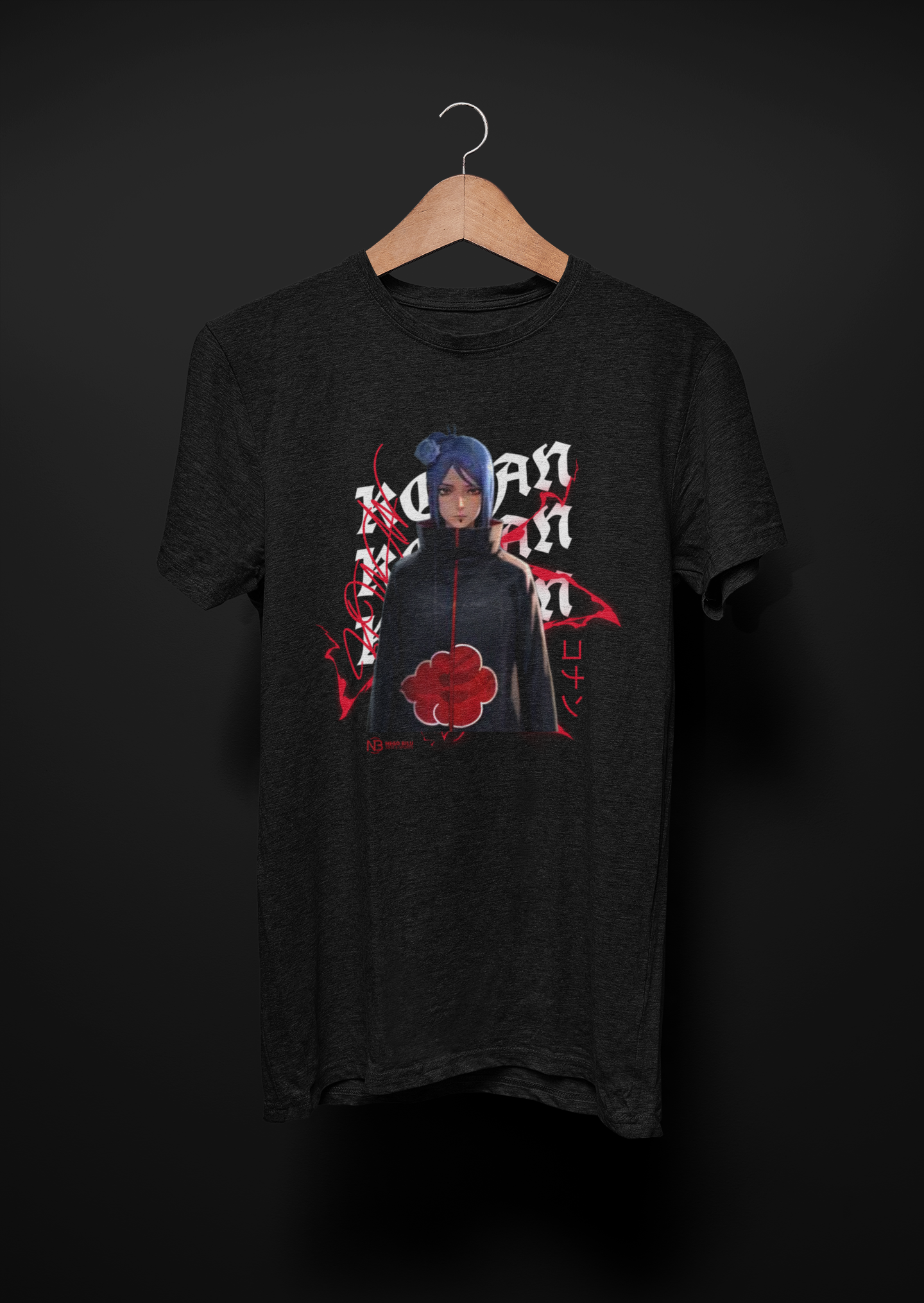 Nome do produto: CAMISETA KONAN - AKATSUKI ORIGINAL 