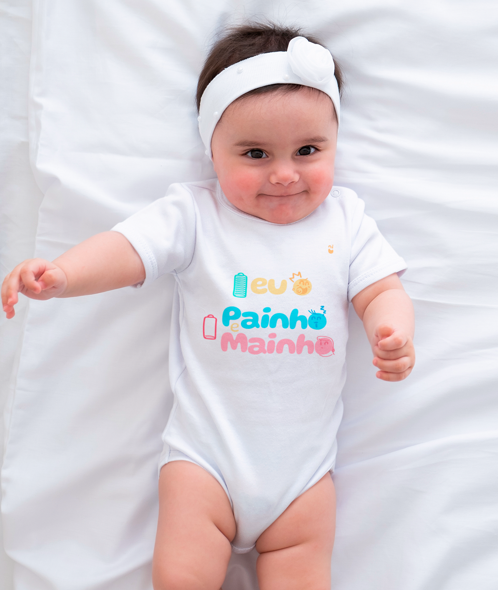 Nome do produto: Body - Eu (carregado) Painho e Mainha ( Arriados ) - Minina