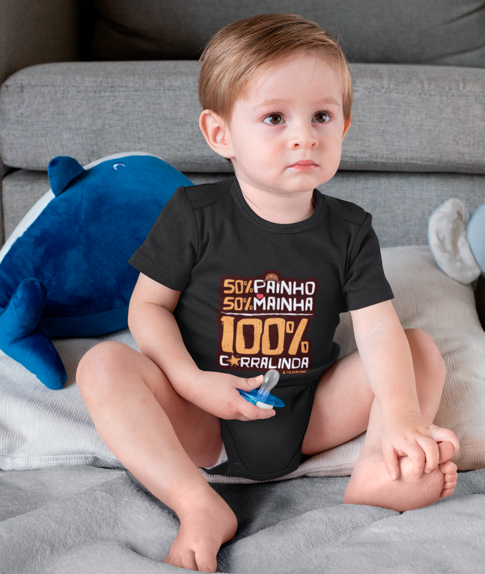 Nome do produto: Body Raiz - 50 Painho 50 Mainha 100 Côrralinda