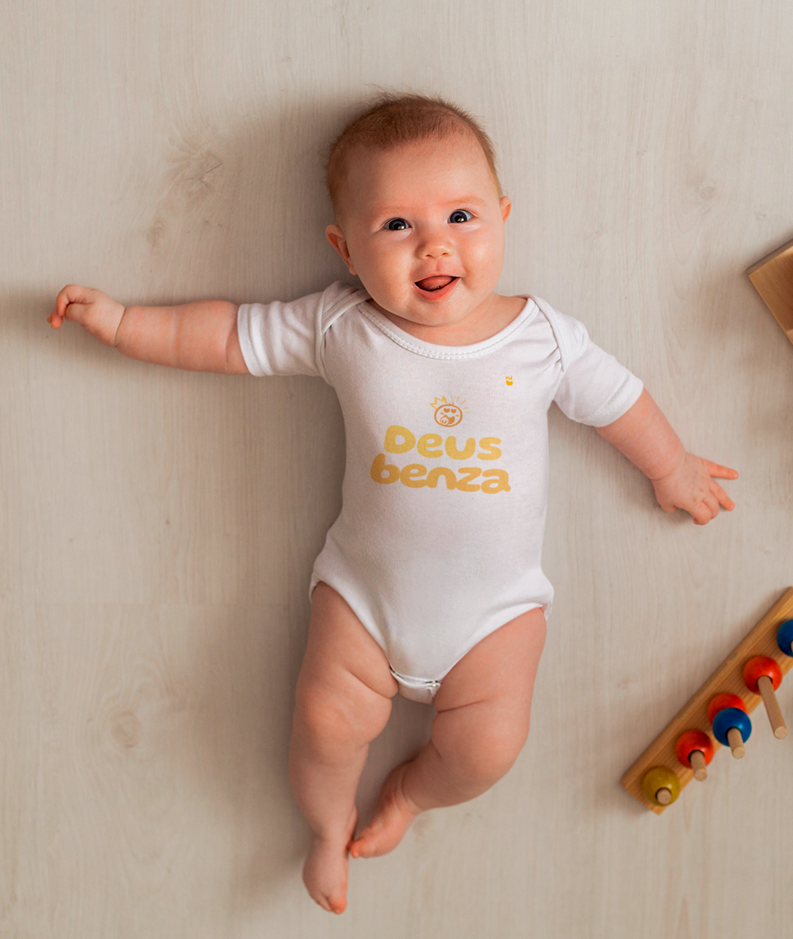 Nome do produto: Body - Deus benza - Mininu