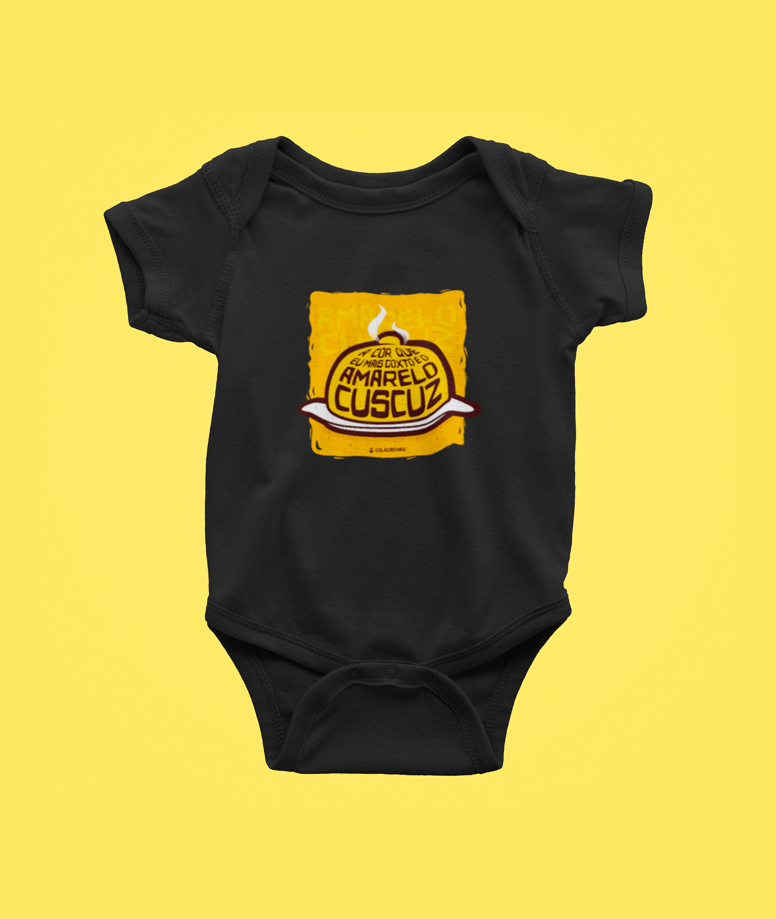 Nome do produto: Body Raiz - Amarelo Cuscuz