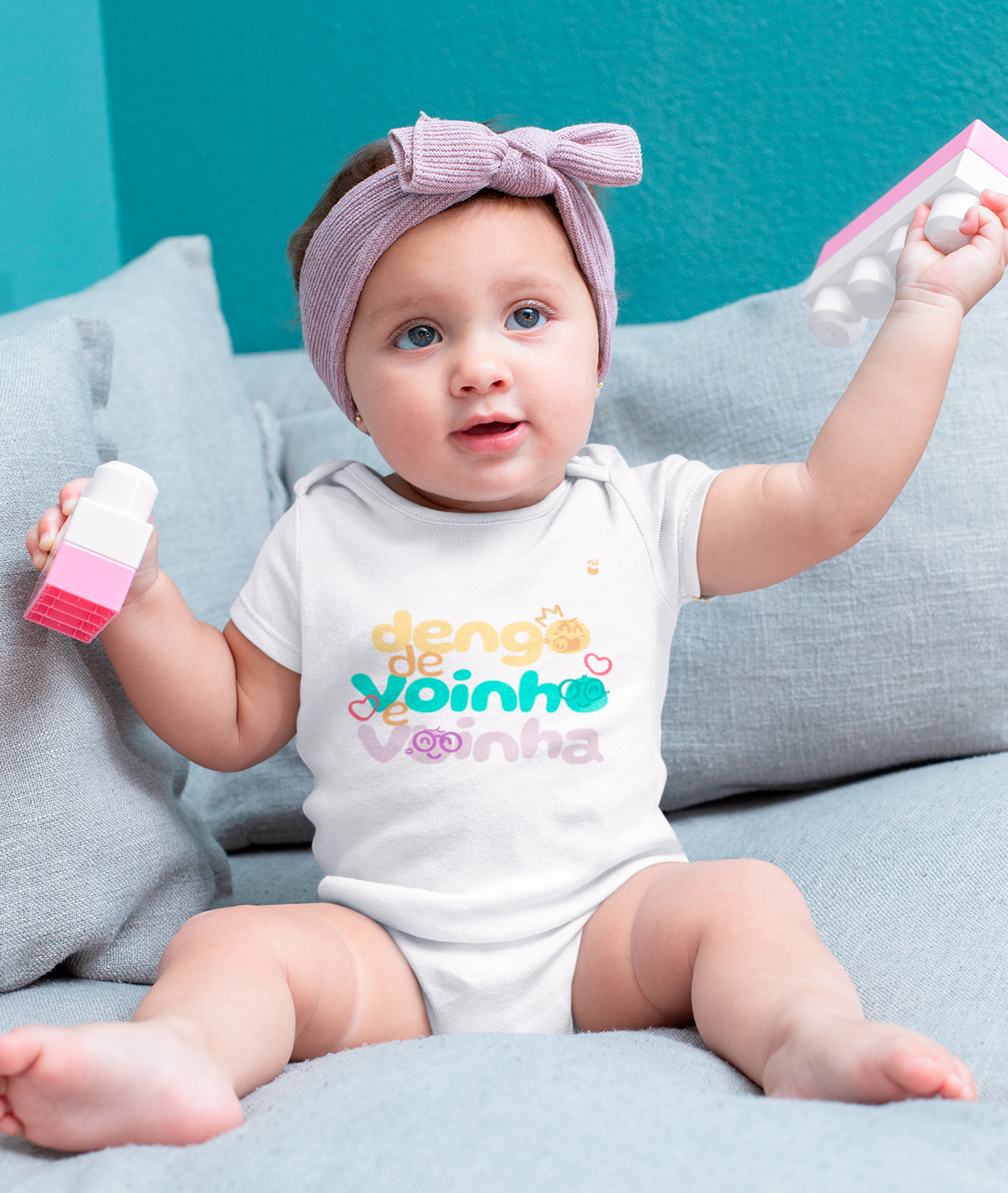 Nome do produto: Body - Dengo de Voinho e Voinha - Minina