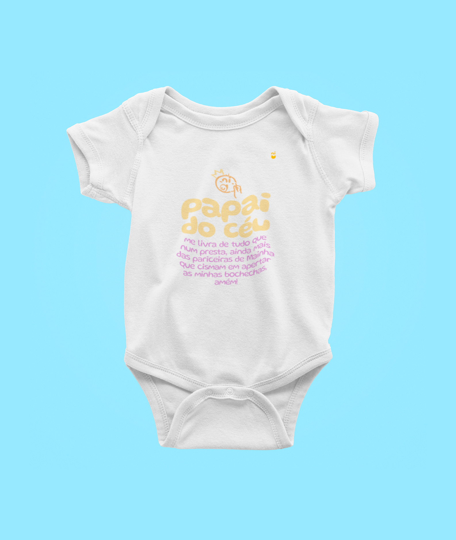 Nome do produto: Body - Papai do céu me livra - Mininu