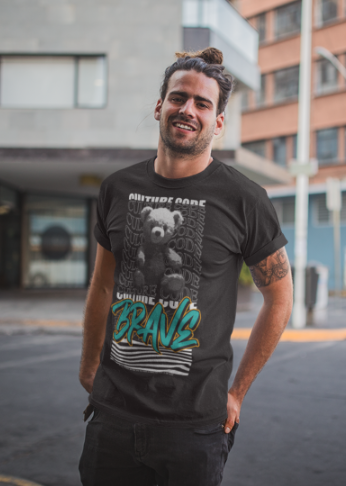 Camiseta Personalizada | Royal Red Clth. | Brave Black