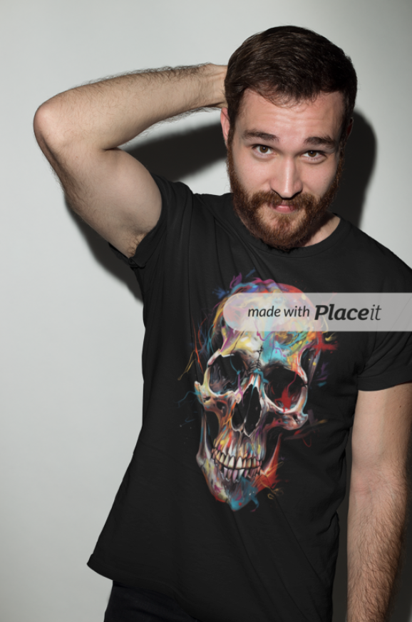 Camiseta Personalizada | Royal Red Clth. | Paint Skull