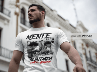 Camiseta Personalizada | Royal Red Clth. | Mente Blindada Shape Absurdo