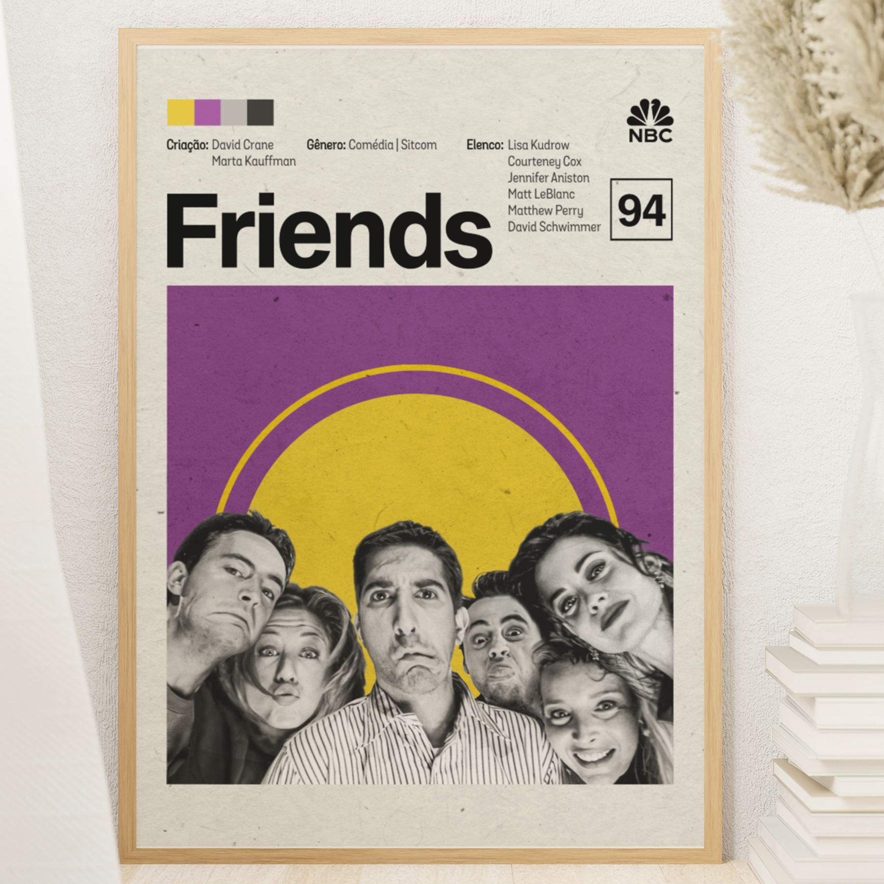 Pôster Minimalista Friends | Sitcom Anos 90