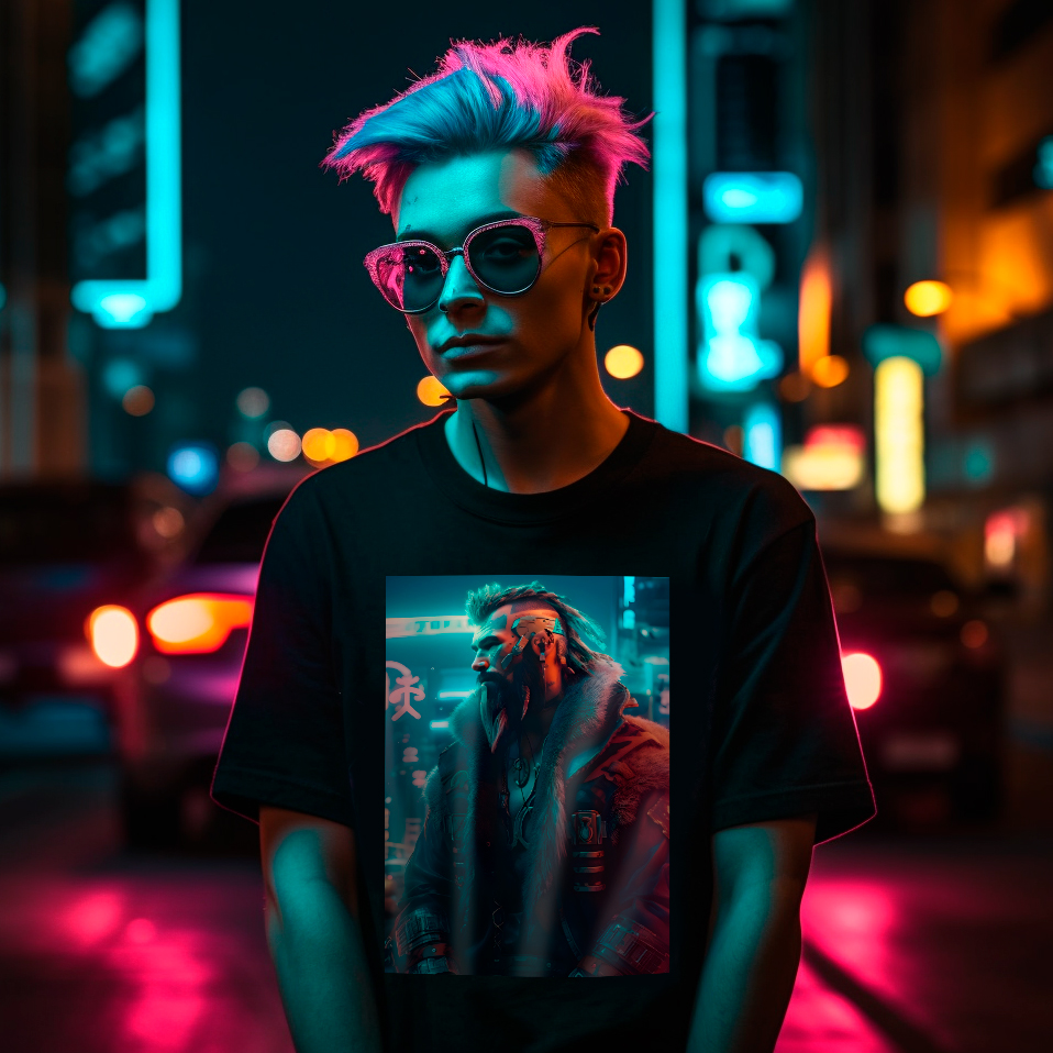 Nome do produto: Camiseta Cyberpunk - Viking