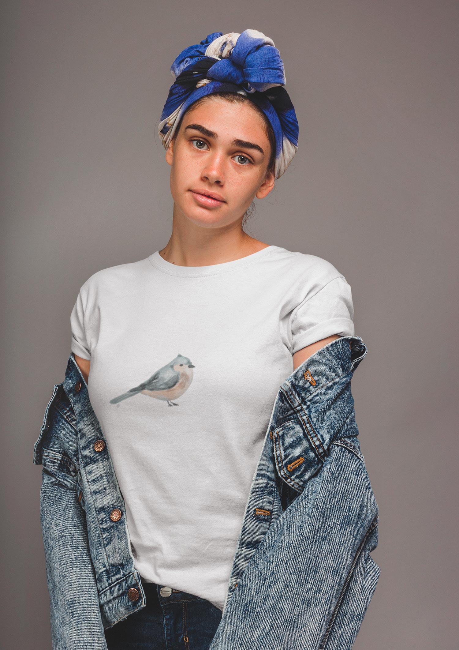 Nome do produto: Camiseta Baby Long Branca Chapim Tufado PS-02