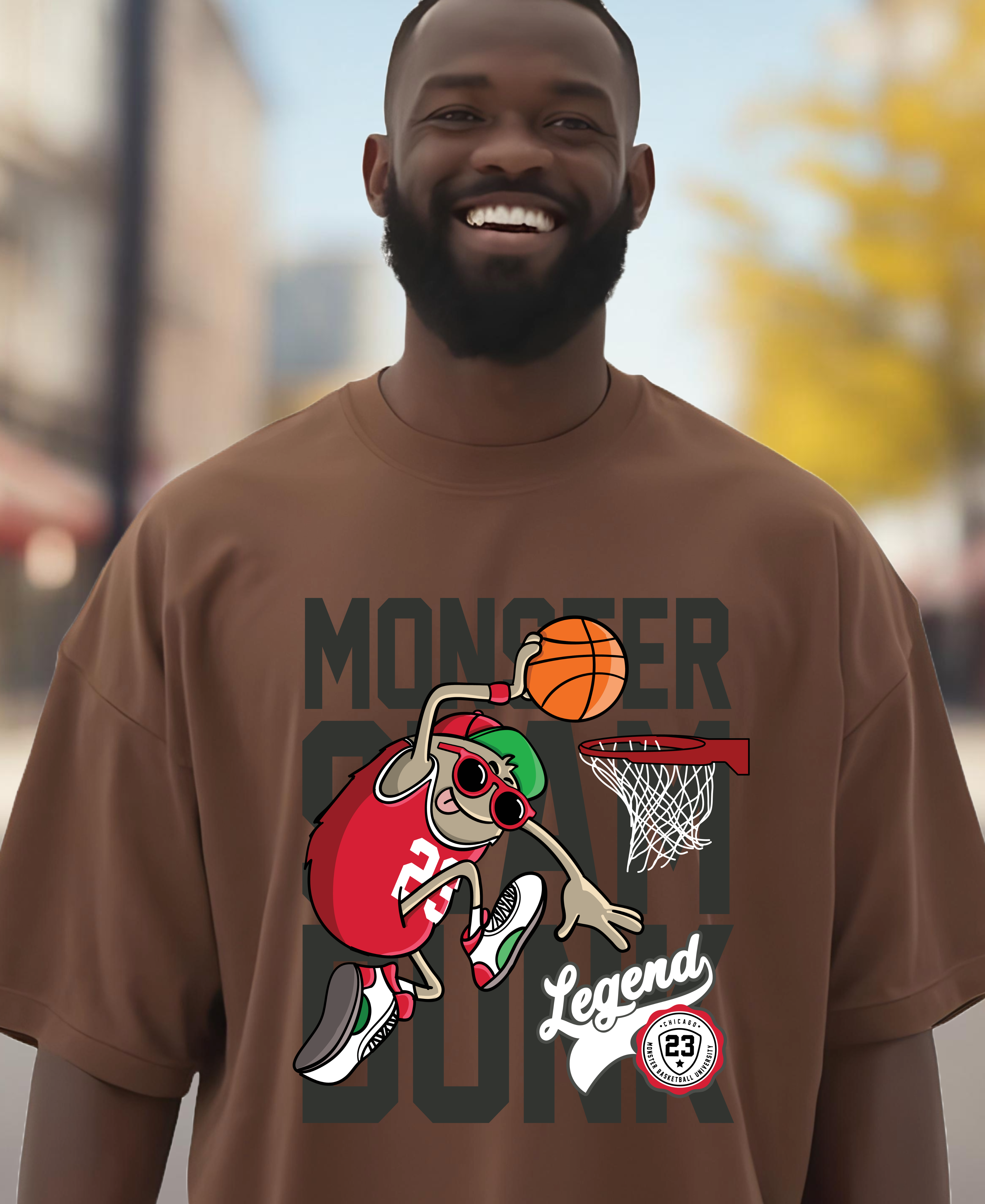 Camiseta Oversized Monster San Dunk