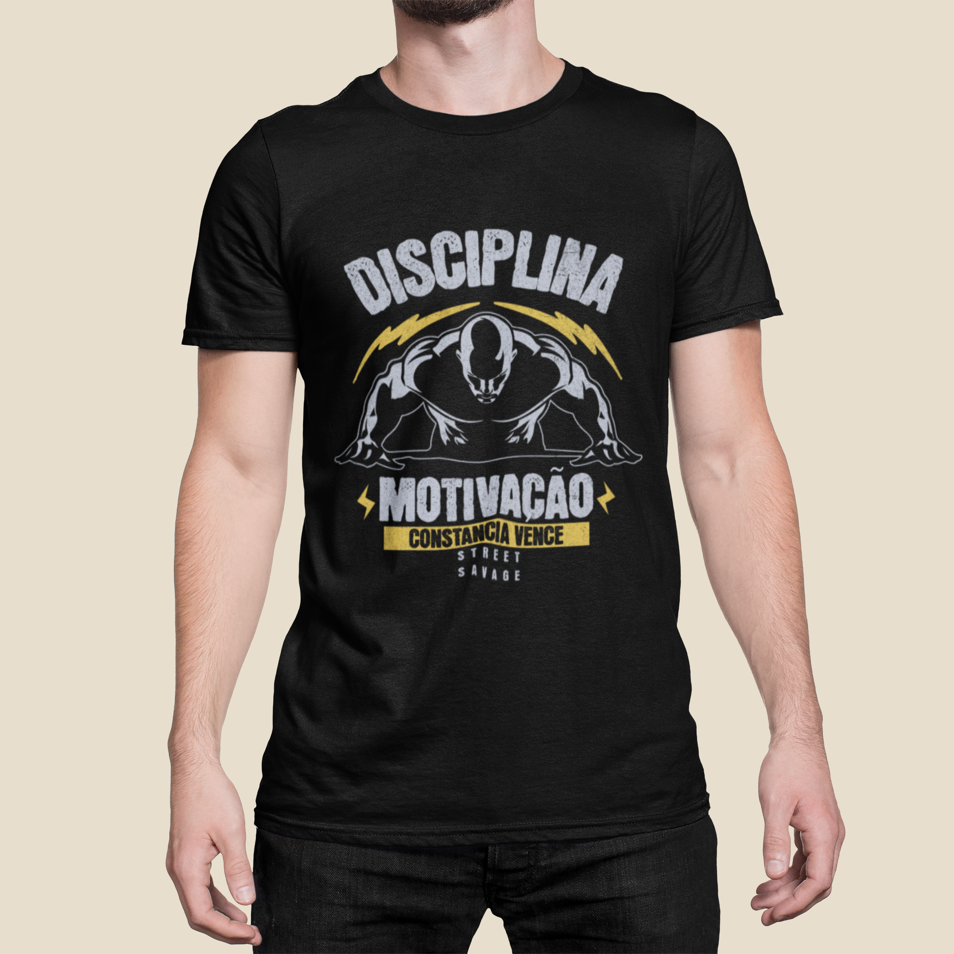 Nome do produto: Camiseta Prime Masculina Diciplina Motivação