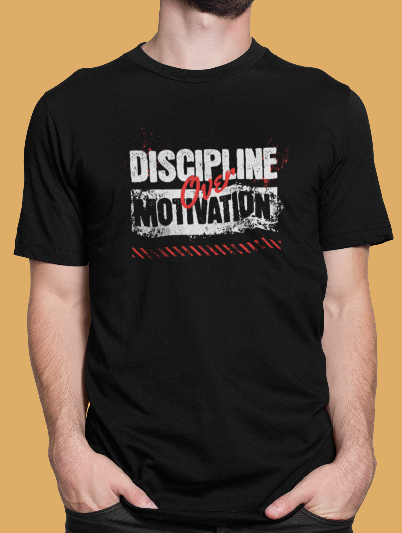 Camiseta Prime Masculina Discipline Over Motivation